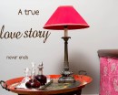 A True Love Story Quotes Wall Art Stickers